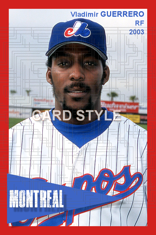 Vladimir Guerrero - 2003 Montreal Expos - choose a size & style