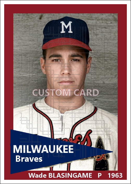 Wade Blasingame - 1963 Milwaukee Braves - choose a size & style