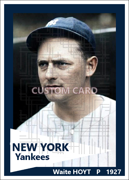 Waite Hoyt - 1927 New York Yankees - choose a size & style