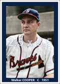 Walker Cooper - 1951 Boston Braves - choose a size & style