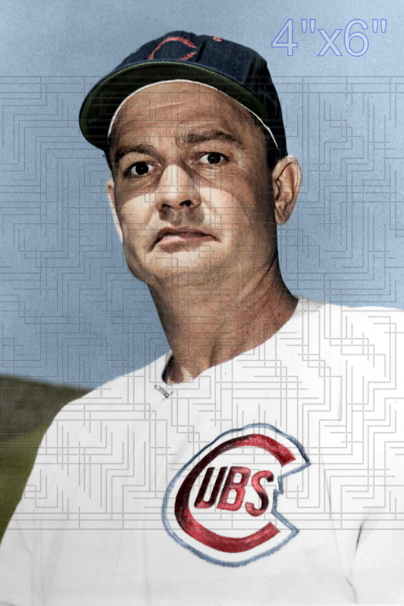 Walker Cooper - 1955 Chicago Cubs - choose a size & style