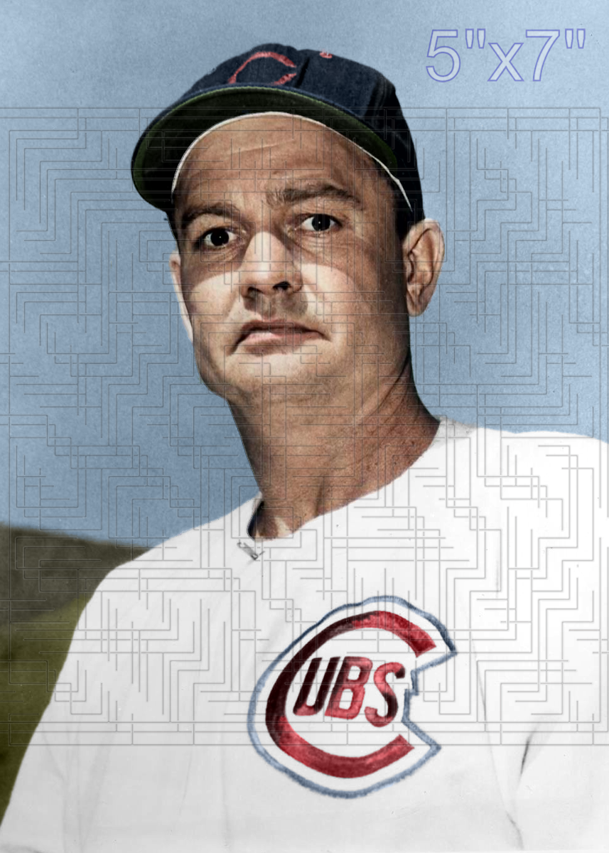 Walker Cooper - 1955 Chicago Cubs - choose a size & style