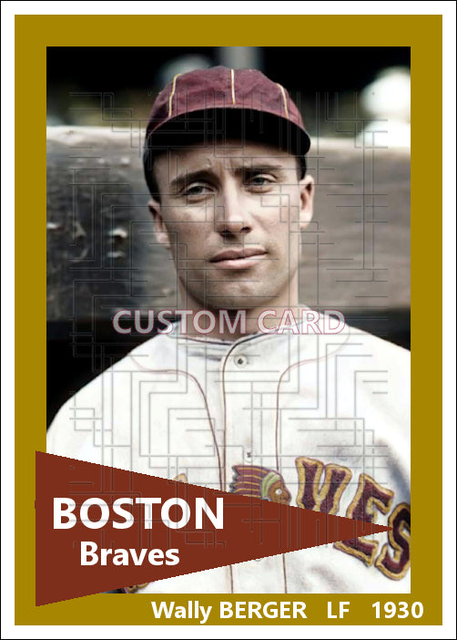Wally Berger - 1930 Boston Braves - choose a size & style