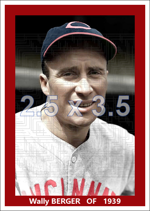 Wally Berger - 1939 Cincinnati Reds - choose a size & style