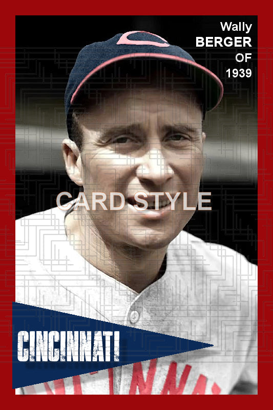 Wally Berger - 1939 Cincinnati Reds - choose a size & style