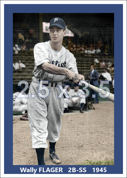 Wally Flager - 1945 Philadelphia Phillies - choose a size & style