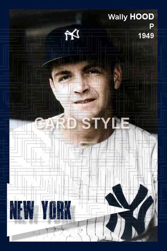 Wally Hood - 1949 New York Yankees - choose a size & style