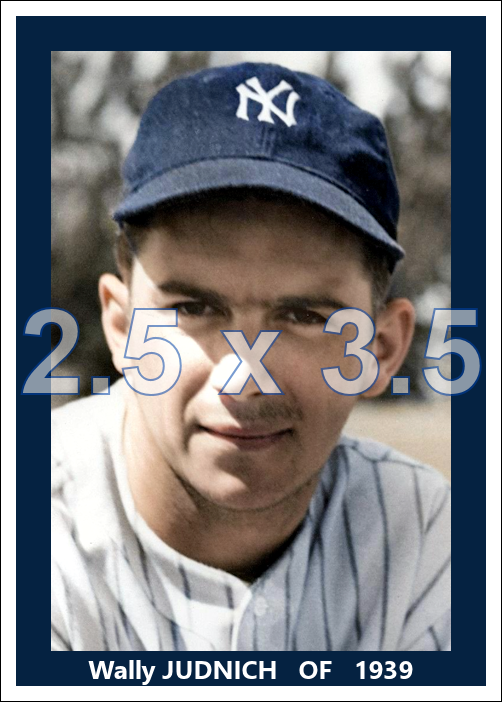 Wally Judnich - 1939 New York Yankees - choose a size & style