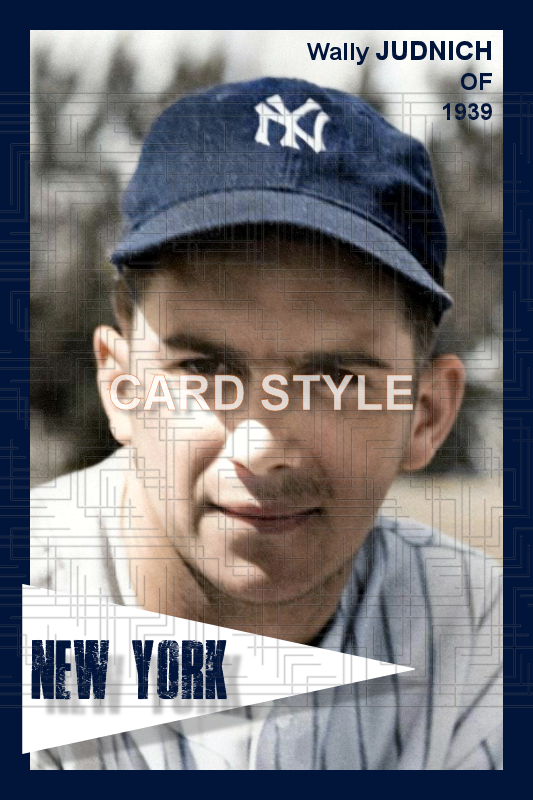 Wally Judnich - 1939 New York Yankees - choose a size & style