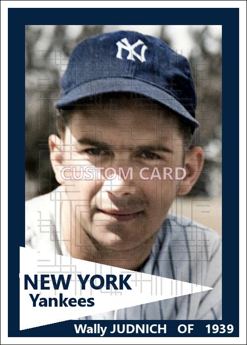 Wally Judnich - 1939 New York Yankees - choose a size & style