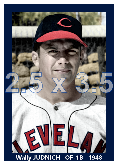 Wally Judnich - 1948 Cleveland Indians - choose a size & style