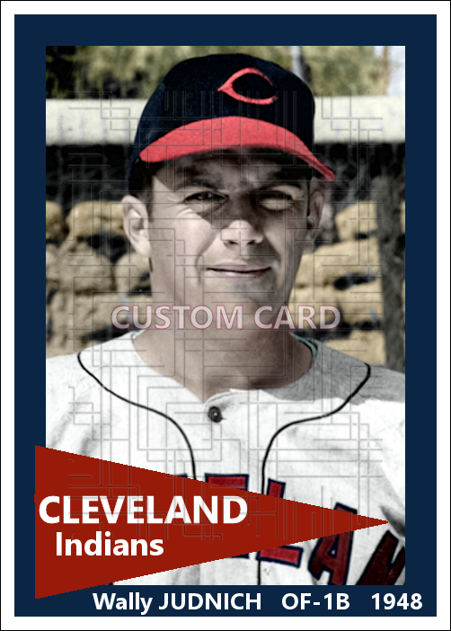 Wally Judnich - 1948 Cleveland Indians - choose a size & style