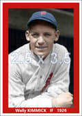 Wally Kimmick - 1926 Philadelphia Phillies - choose a size & style