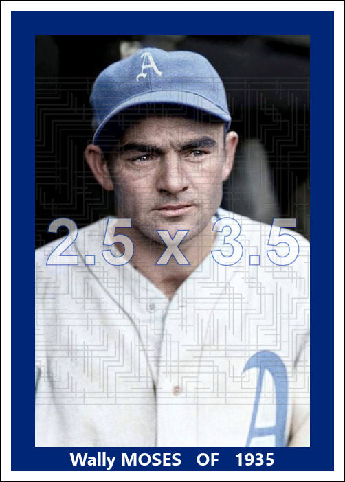 Wally Moses - 1935 Philadelphia Athletics - choose a size & style