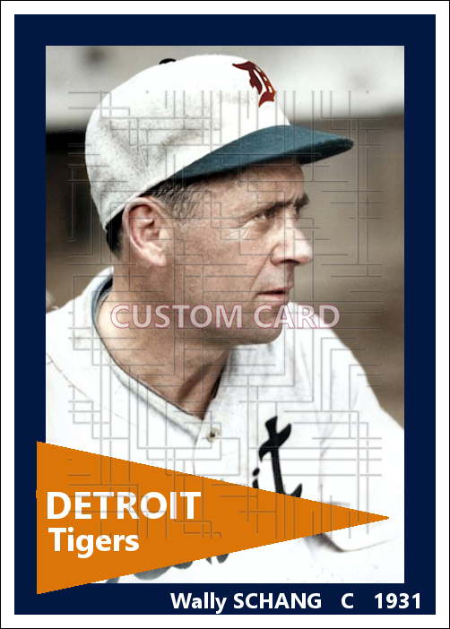 Wally Schang - 1931 Detroit Tigers - choose a size & style