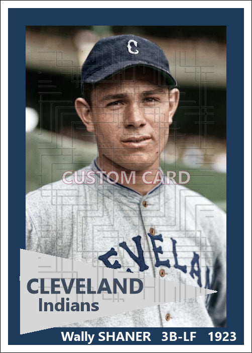 Wally Shaner - 1923 Cleveland Indians - choose a size & style