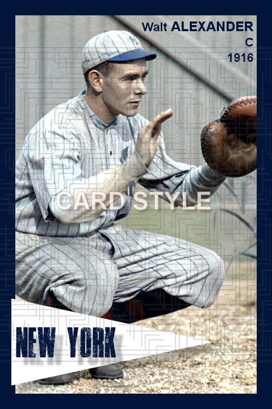 Walt Alexander - 1916 New York Yankees - choose a size & style