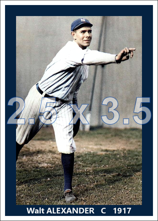 Walt Alexander - 1917 New York Yankees - choose a size & style
