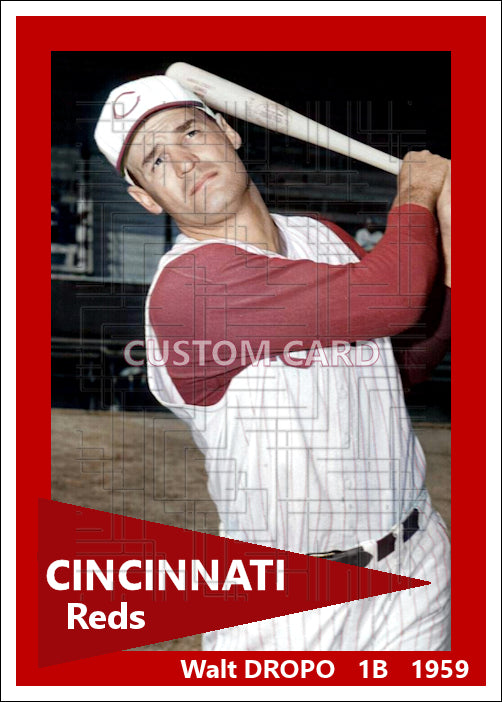 Walt Dropo - 1959 Cincinnati Reds - choose a size & style