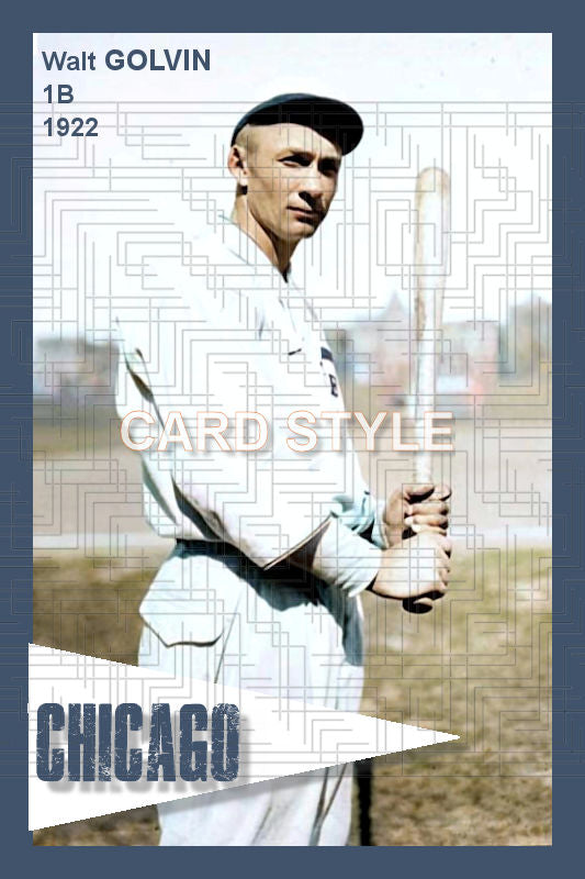 Walt Golvin - 1922 Chicago Cubs - choose a size & style