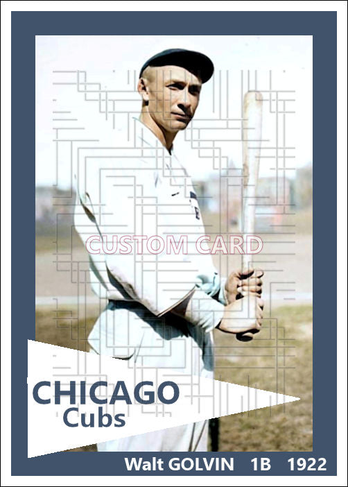 Walt Golvin - 1922 Chicago Cubs - choose a size & style