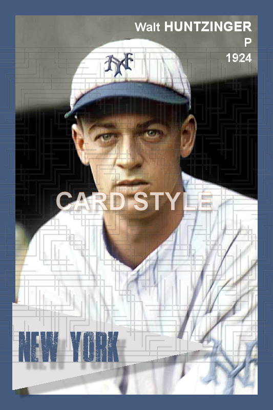 Walt Huntzinger - 1924 New York Giants - choose a size & style