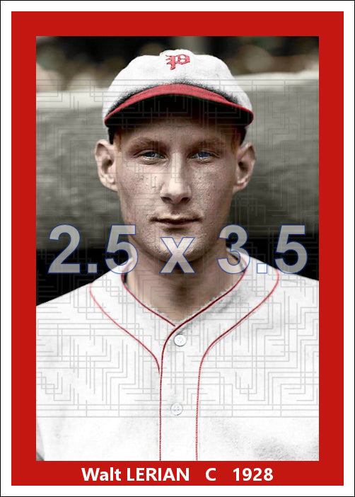 Walt Lerian - 1928 Philadelphia Phillies - choose a size & style