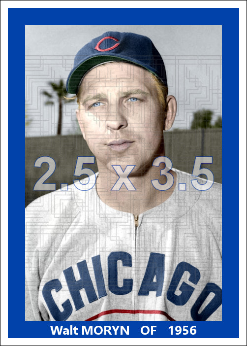 Walt Moryn - 1956 Chicago Cubs - choose a size & style