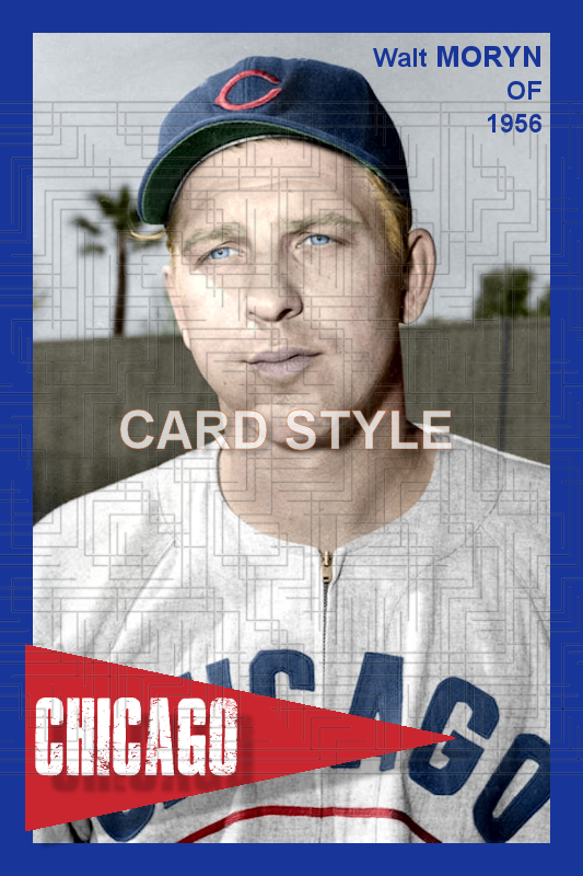 Walt Moryn - 1956 Chicago Cubs - choose a size & style