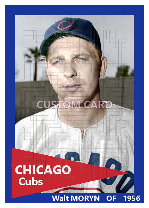 Walt Moryn - 1956 Chicago Cubs - choose a size & style