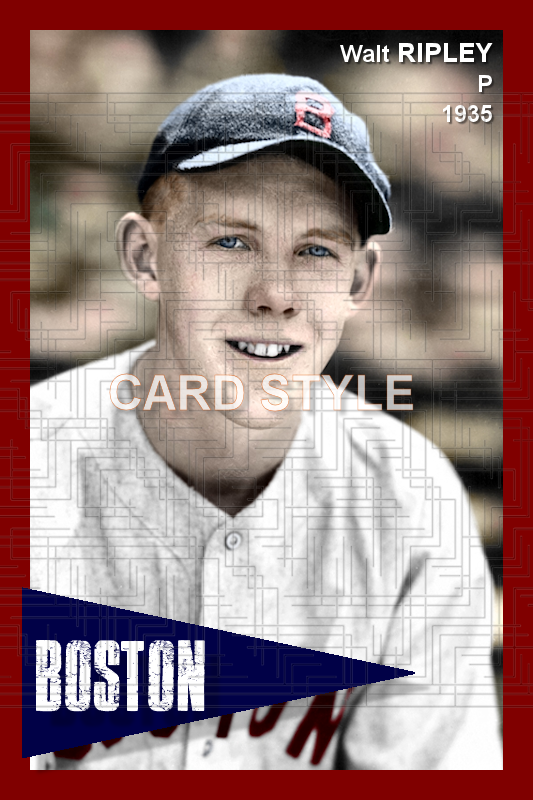 Walt Ripley - 1935 Boston Red Sox - choose a size & style