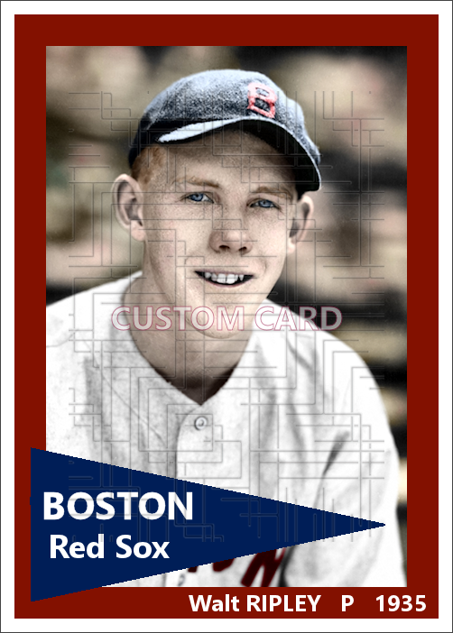 Walt Ripley - 1935 Boston Red Sox - choose a size & style