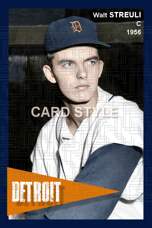 Walt Streuli - 1956 Detroit Tigers - choose a size & style