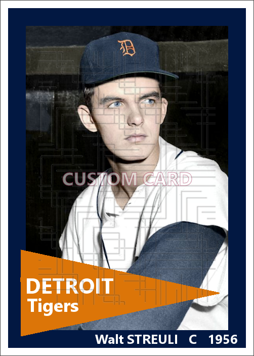 Walt Streuli - 1956 Detroit Tigers - choose a size & style
