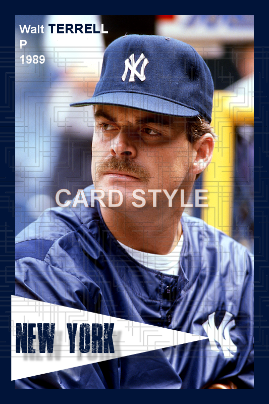 Walt Terrell - 1989 New York Yankees - choose a size & style