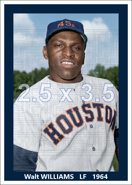 Walt Williams - 1964 Houston Colt .45s - choose a size & style