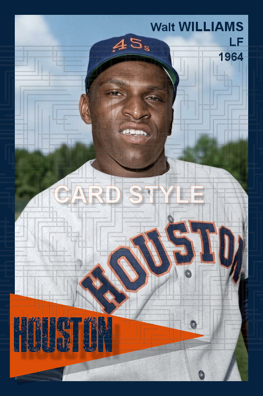 Walt Williams - 1964 Houston Colt .45s - choose a size & style