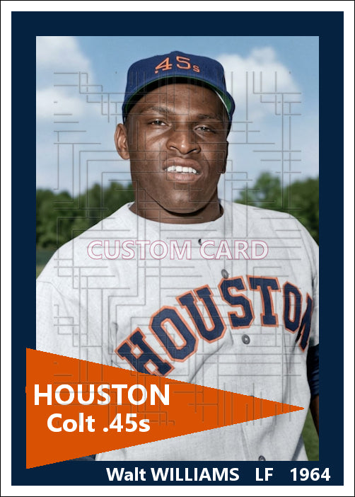 Walt Williams - 1964 Houston Colt .45s - choose a size & style