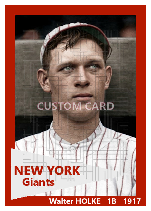 Walter Holke - 1917 New York Giants - choose a size & style