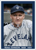 Walter Johnson - 1934 Cleveland Indians - choose a size & style