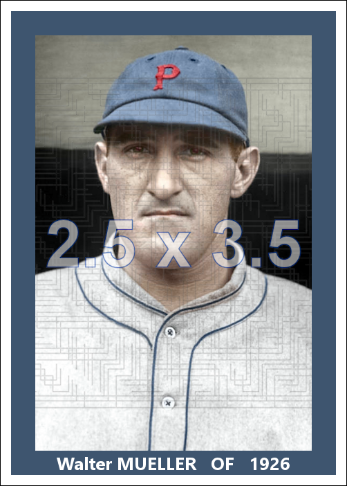 Walter Mueller - 1926 Pittsburgh Pirates - choose a size & style