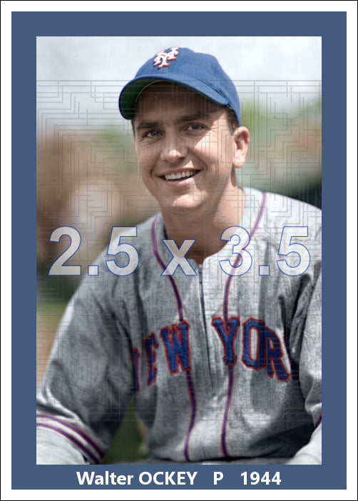 Walter Ockey - 1944 New York Giants - choose a size & style