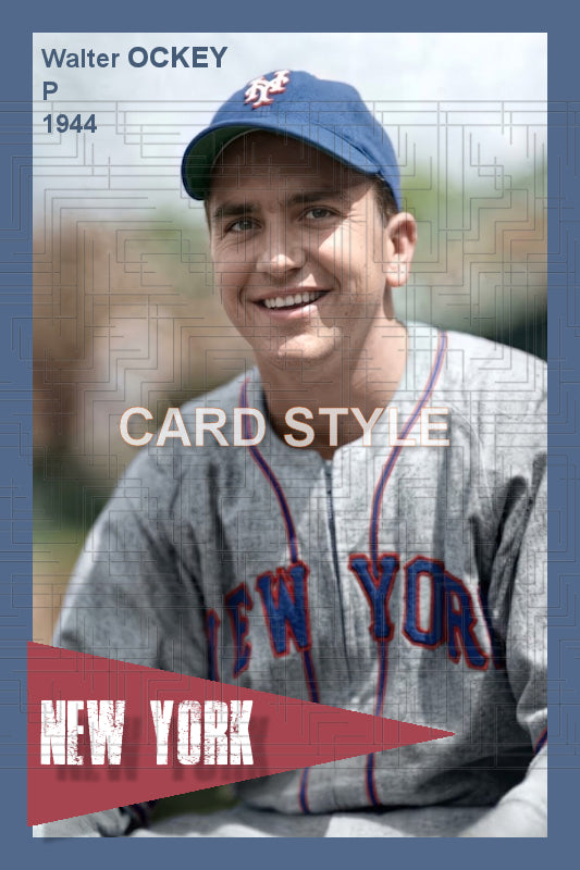 Walter Ockey - 1944 New York Giants - choose a size & style