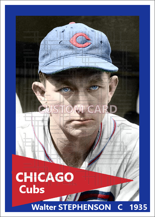 Walter Stephenson - 1935 Chicago Cubs - choose a size & style