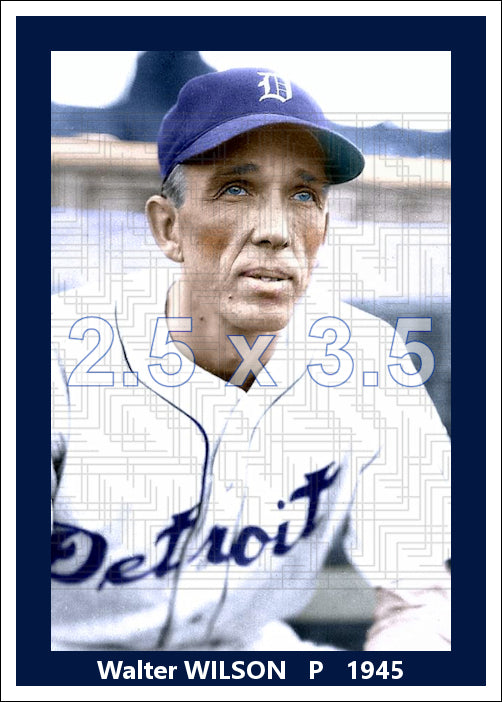 Walter Wilson - 1945 Detroit Tigers - choose a size & style