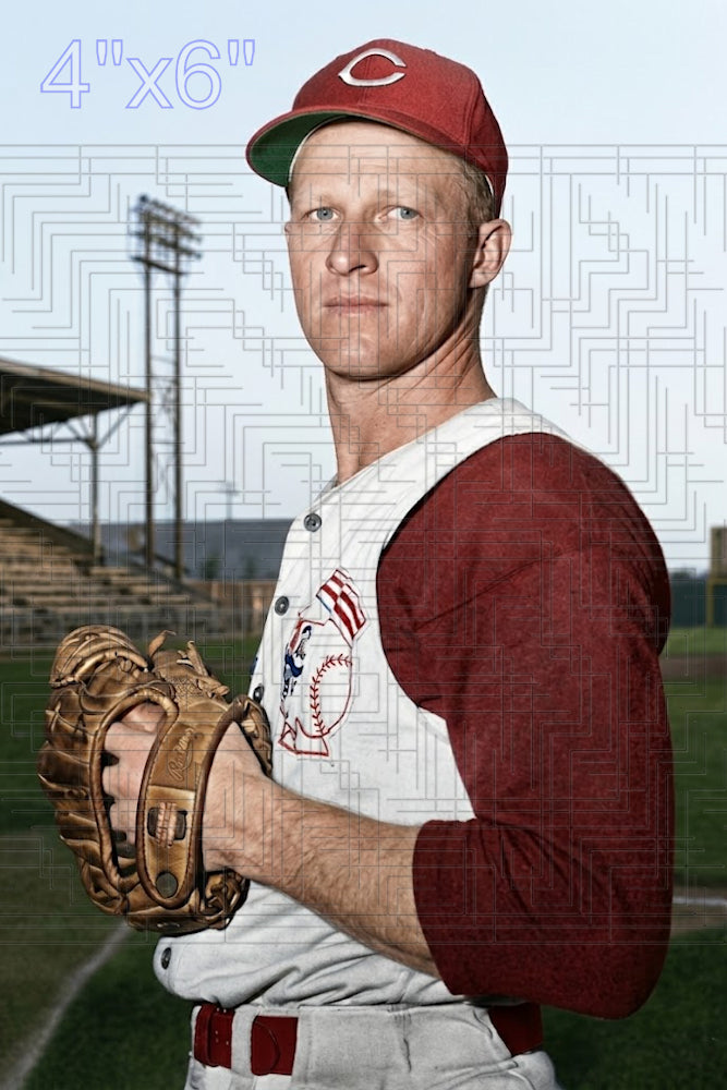 Warren Hacker - 1957 Cincinnati Reds - choose a size & style