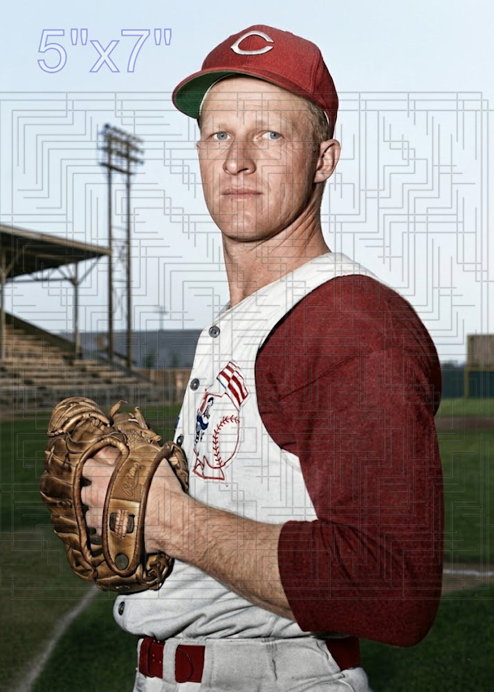 Warren Hacker - 1957 Cincinnati Reds - choose a size & style