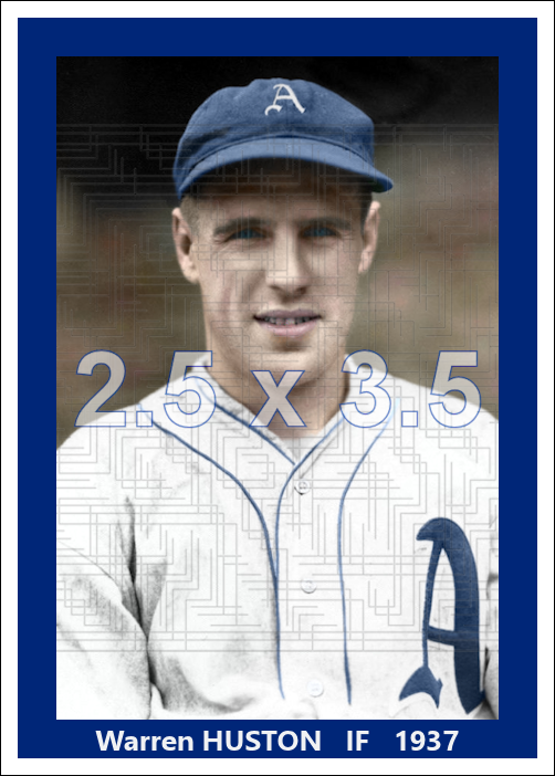 Warren Huston - 1937 Philadelphia Athletics - choose a size & style