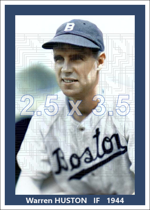 Warren Huston - 1944 Boston Braves - choose a size & style