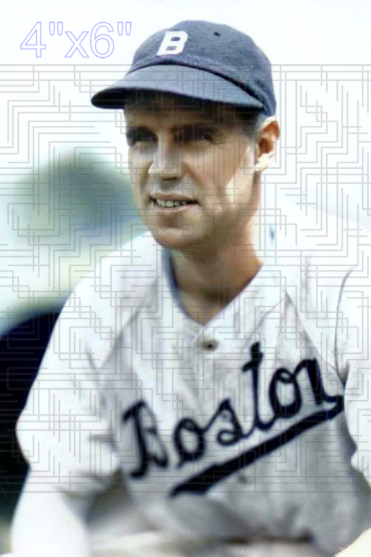 Warren Huston - 1944 Boston Braves - choose a size & style